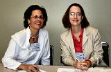 Cheryl Darrup-Boychuck and Jean Frisbie at the eRecruitment Trends and Techniques' session, 26 May 2004