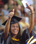 Celebrating graduation at Johnson and Wales University