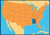 Troy University is located in Alabama, in the southern section of the United States.